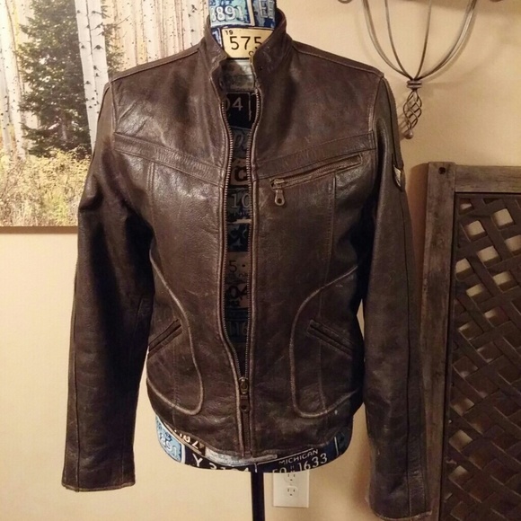flying bikes leather jacket